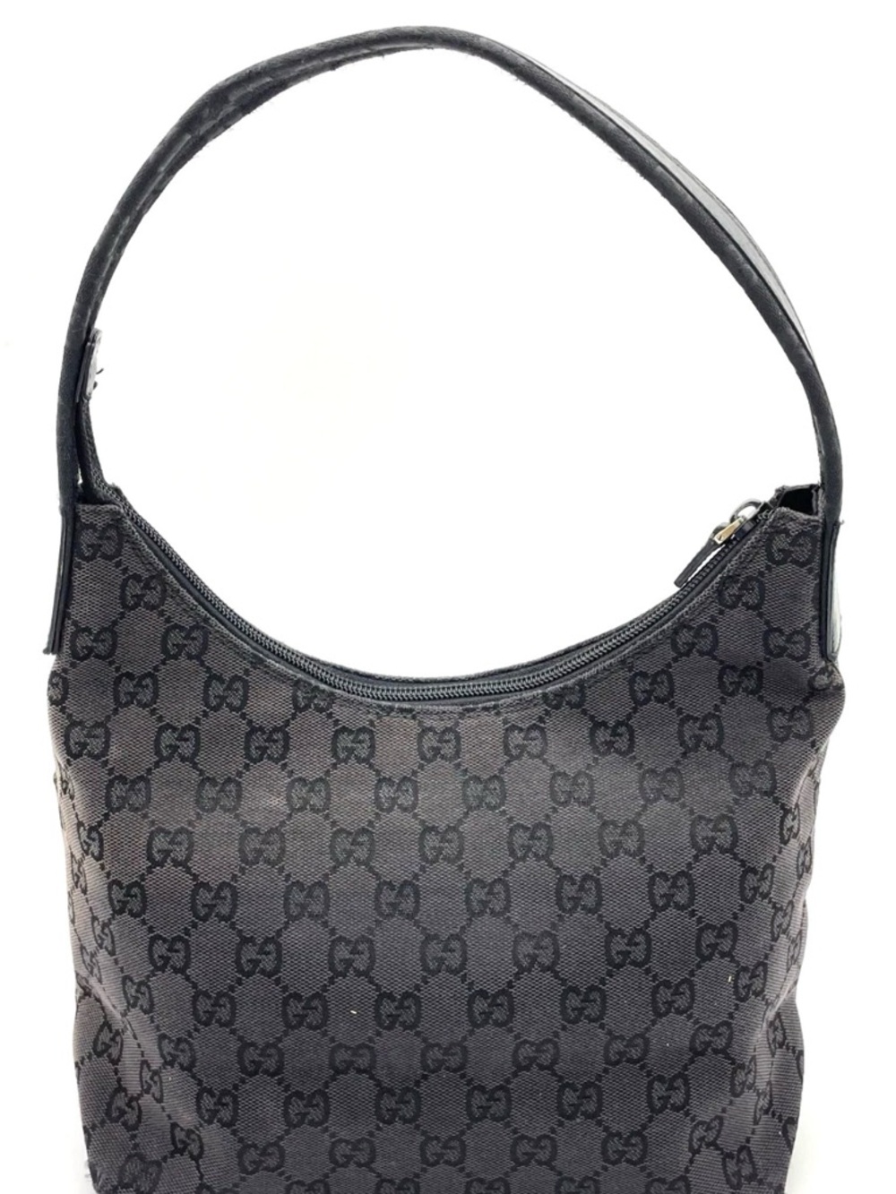 Authentic Gucci GG Monogram Canvas Black Handbag w/dustbag - Picture 3 of 14